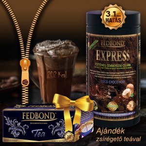 FEDBOND® EXPRESS COCO-CHOCO NOIR 15 főétkezést kiváltó, testsúlycsökkentő, diétás fehérjeturmix